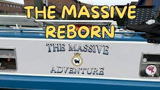 'The Massive' Narrowboat - DIY transformation - Solar Panels, Repaint & Renaming Ceremony