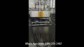 Automatic Double-Heads Sleeve Shrink Labeling Machine in Lao customer factory