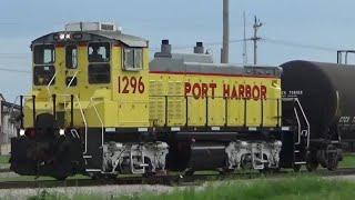 Port Harbor Railroad in Action! PHRR 1296 Works Around America's Central Port - Granite City, IL