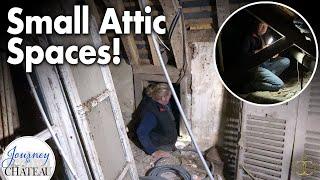 Going Into Small Attic Spaces  - Preparation for the Fiber-Optic Cable