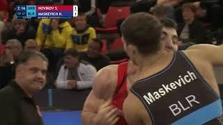 1/2 GR - 87 kg: S. NOVIKOV (UKR) v. K. MASKEVICH (BLR)