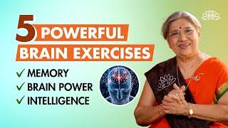 How to improve brain power | Easy brain exercises to improve memory & concentration