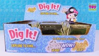 Dig It Hunting For Gold Treasure Gold Bars Hunt Hello Kitty Toy | PSToyReviews