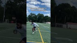 Do these defensive back drills to improve footwork! #defensiveback #footballtraining