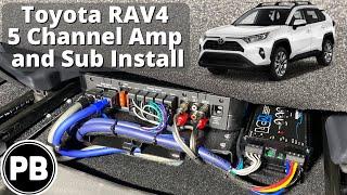 2019 - 2023+ Toyota RAV4 5 Channel Amplifier Install