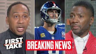 FIRST TAKE | Most pathetic QB in NFL! - Stephen A. BREAKING: Giants release Daniel after 6 seasons