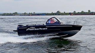 ГИДРОЛЫЖА на  СУРОВОМ NorthSilver Pro 565 M с MERCURY 115 Pro XS. Лодка для рыбалки от Флагман24