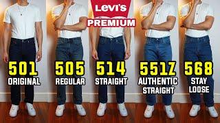 COMPLETE Guide To Levi's Straight Fit Jeans (501, 505, 514, 551Z, 568)