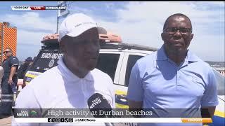 High activity at Durban beaches: Cyril Xaba