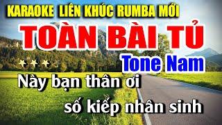 Karaoke Liên Khúc Nhạc Vàng Dễ Hát Tone Nam | Tuyển Chọn Nhạc Trữ Tình - Cát Bụi Cuộc Đời