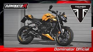 Triumph Street Triple 765 RS | Dominator Exhaust Sound | DYNO Test