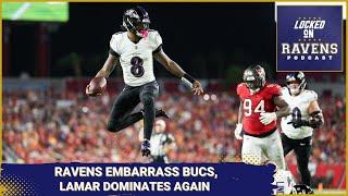 Baltimore Ravens EMBARRASS Tampa Bay Buccaneers as Lamar Jackson continues domination tour