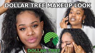 DOLLAR TREE MAKEUP CHALLENGE, Was it a look or Naw 