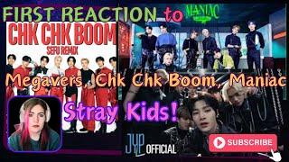 FIRST TIME REACTING TO Stray Kids WHO ARE THEY | Venom, Mega Verse, Chk Chk Boom, Maniac