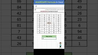 AGGREGATE Formula in Excel #excel #exceltips #exceltutorial #msexcel #microsoftexcel #developer