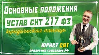 Устав СНТ по 217 ФЗ. Основные положения устава садоводческого товарищества