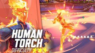 *EXCLUSIVE* HUMAN TORCH Guide, Combos, Tips And Ability Breakdown