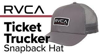 RVCA Ticket Trucker Snapback Hat - Overview