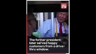 'I am looking for a job' - Trump makes fries, works drive-thru window at McDonald's