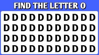 【Easy, Medium, Hard Levels】Can you Find the Odd Letter in 20 seconds? Part 15