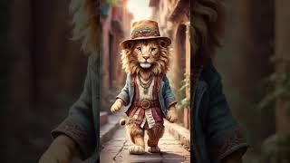 Cute lion's fashion style