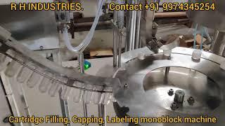 Test tube filling capping Machine