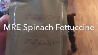 Simple Reviews: Food - MRE Spinach Fettuccine