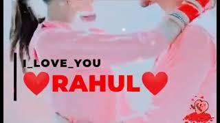 Rahul name lovers cute couples ️ love status video comments your name