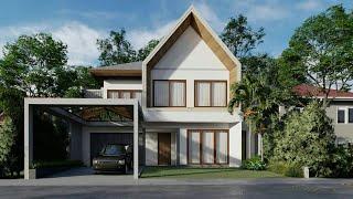 Sketchup House Design 8 (15x30 meter)