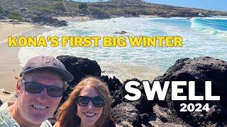 Kona's First Big Winter Swell at Lyman's, Kua Bay, Kailua Bay and Magic's