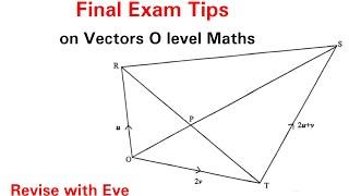 Vectors, O level Maths, Final examination tips on how to totalise Vectors