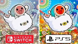 Taiko no Tatsujin Rhythm Festival PS5 vs Nintendo Switch Graphics Comparison