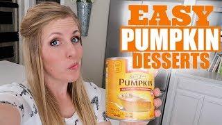 3 EASY Desserts for Pumpkin Lovers