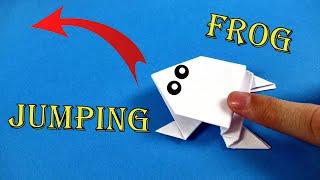 How To Make a Paper Jumping Frog - EASY Origami