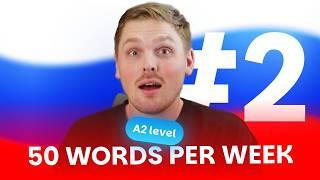 Russian Vocabulary - 50 words per week #2 | A2 level