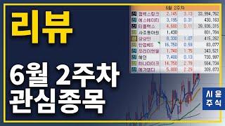 주간 단기 관심종목 리뷰 (젬백스링크|티플렉스|에스에이티) #시윤주식