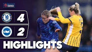 Six Goal Showdown | Chelsea v Brighton & Hove Albion Highlights | Barclays WSL 2024-25