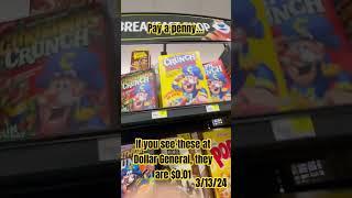 $0.01 CEREAL @ Dollar General! #pennyshopping #pennyitems #pennylist