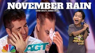 Golden Buzzer |Simon Cowell criying when he heard the song November Rain with an extraordinary voice