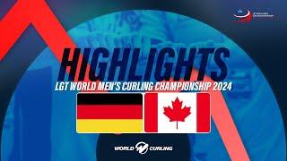 Germany  v Canada - LGT World Men's Curling Championship 2024 - Highlights