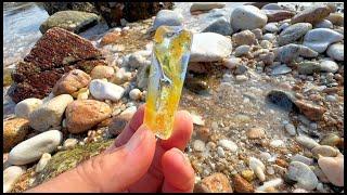 What should I do? The whole beach is covered with crystal stones