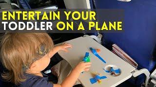 Flying With a Toddler | How to ENTERTAIN a TODDLER on a plane