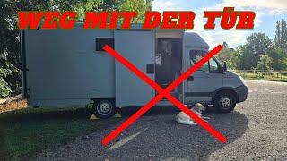 Schiebetür Ausbauen und ersetzen Iveco Daily Postkoffer  Teil 1