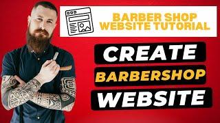 How To Create A Barbershop Website  - Barbershop Booking Website Tutorial!