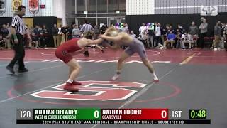 2020 SE AAA final - 120 - Nathan Lucier (Coatesville) vs Killian Delaney (West Chester Henderson)