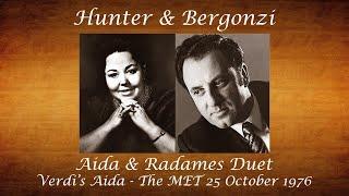 Hunter & Bergonzi Aida Radames Duet The MET 25/10/76 #ritahunter #soprano #dramaticsoprano #opera