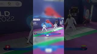 When you realise your opponent matched your amazing shot too!! Ooh!! | Sochi Fencing World Cup 2022