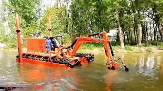 Mini Dredging equipment machine amphibious excavator Amphibious Multi function Dredger