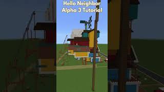 How To Build Hello Neighbor Alpha 3 Minecraft #helloneighbor #minecrafthowtobuild #minecraft