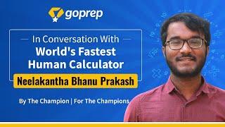A Session with Neelakantha Bhanu Prakash - Human Calculator | Goprep